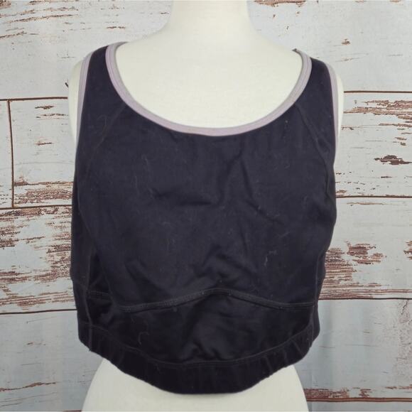 Torrid Active Black & Pink Lattice Racerback Wicking Sports Bra Size 2 - Picture 1 of 5
